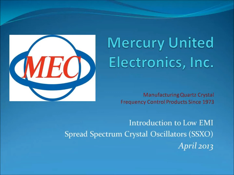 EMI Reducing Spread Spectrum Crystal Oscillator (SSXO)
