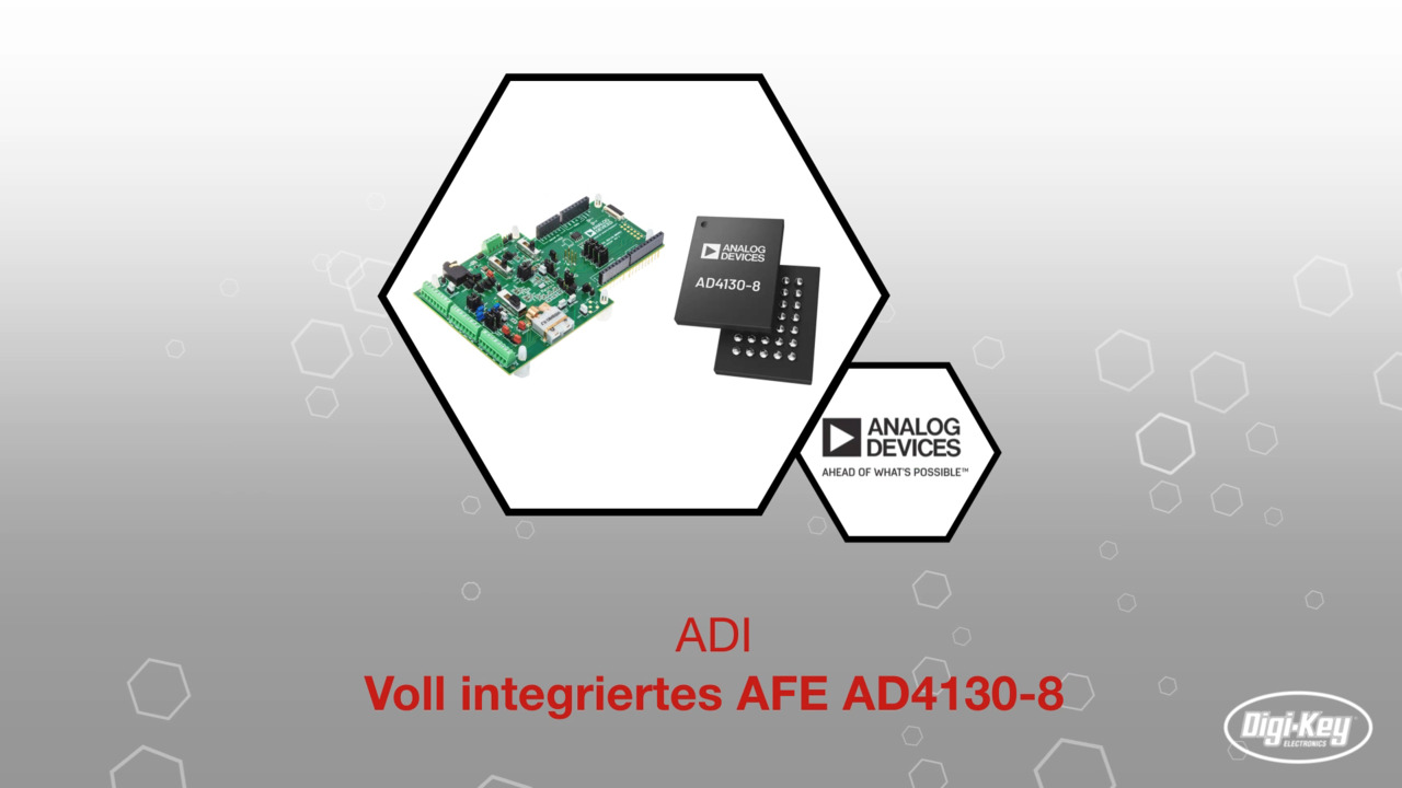 ADI 32-μA-/24-Bit-Sigma-Delta-ADC AD4130-8 mit extrem niedrigem Stromverbrauch | Datasheet Preview
