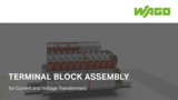 WAGO’s Current Voltage Transformer Disconnect Terminal Blocks