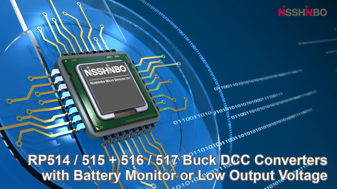 RP514 RP515 RP516 RP517 Buck DC/DC Converters with Battery Monitor or Low Output Voltage