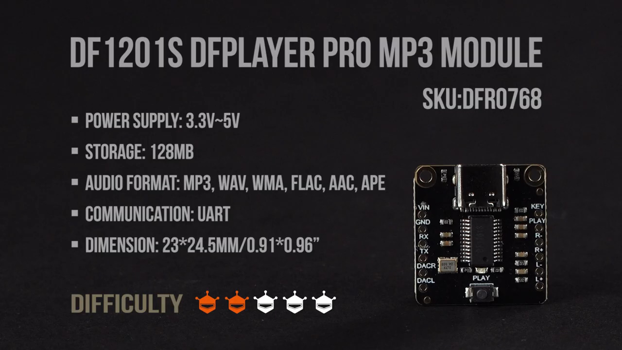 Fermion: DF1201S DFPlayer PRO MP3 Module