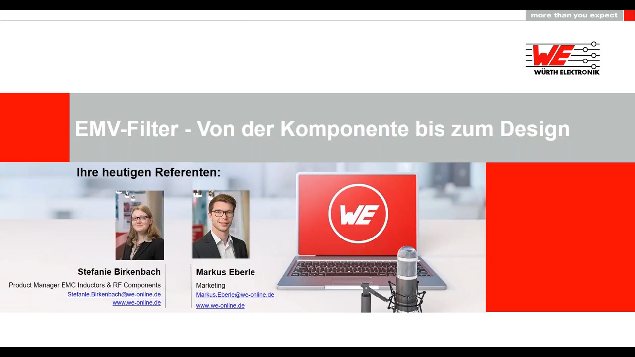WEBinar in Partnerschaft mit DigiKey: EMV-Filter – von der Komponente bis zum Design