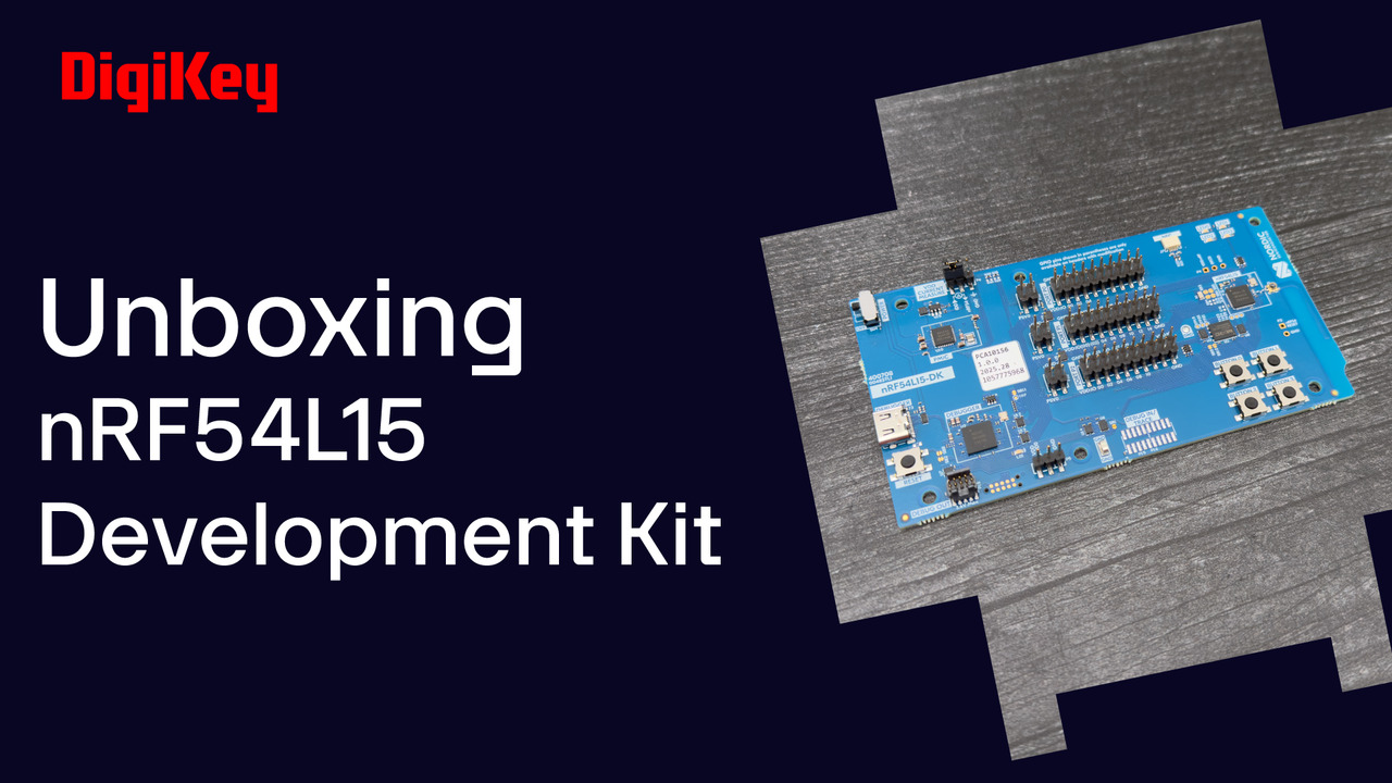 We take a look at the nRF54L15 development kit from Nordic Semiconductor.   The nRF54L series wireless SoCs offer increased processing power and ultra-low power consumption, enabling longer battery life in next generation IoT products.