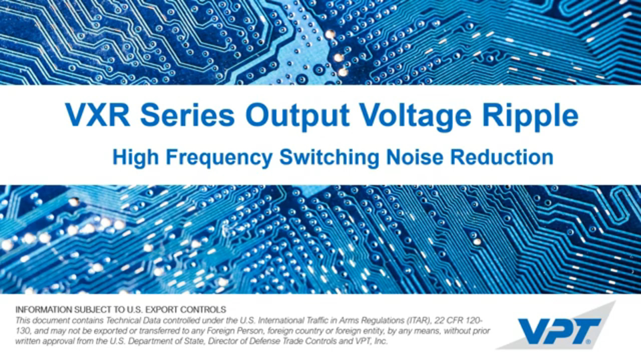 VXR Series Output Voltage Ripple