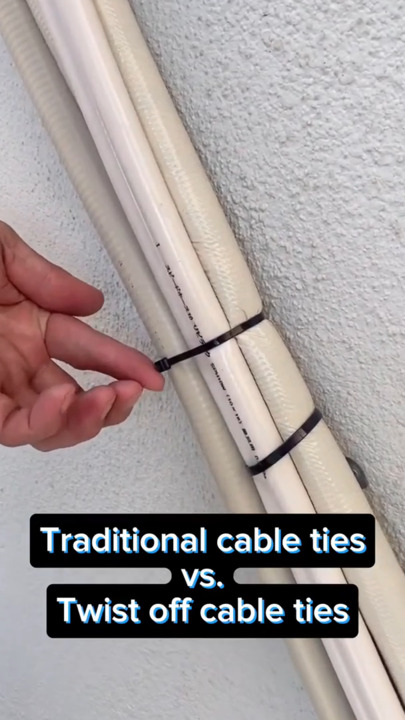 Twist to break cable ties
