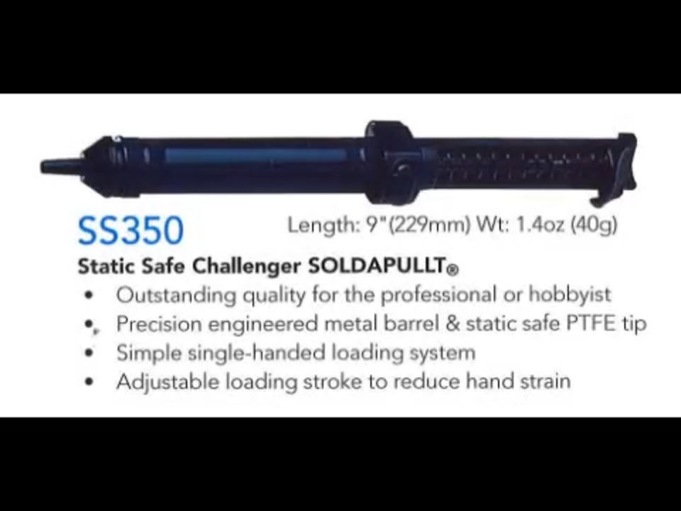 Edsyn’s model SS350 Static-Safe Challenger SOLDAPULLT Desoldering Hand Tool