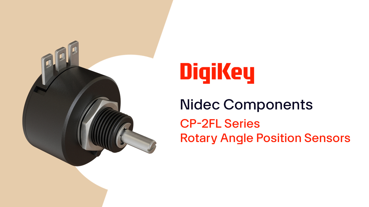 CP-2FL Series Rotary Angle Sensors from Nidec Components PIO | DigiKey