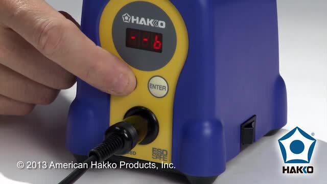Hakko FX-888D Soldering Station by American Hakko — How To Set and Use the Password Lockout Feature