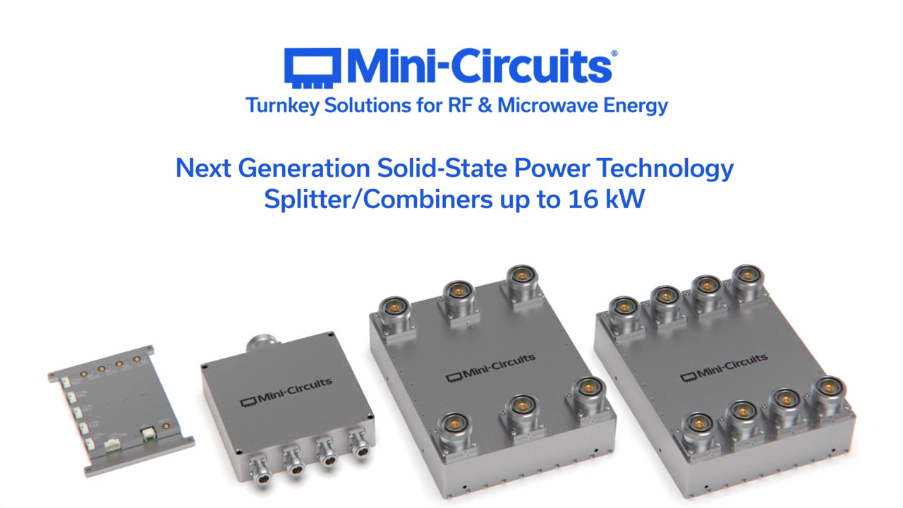 High-Power Combiners for ISM RF Energy Applications up to 16 kW
