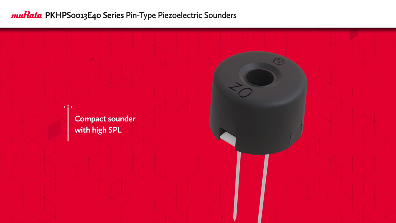 PKHPS0013E40 Series Piezoelectric Sounders