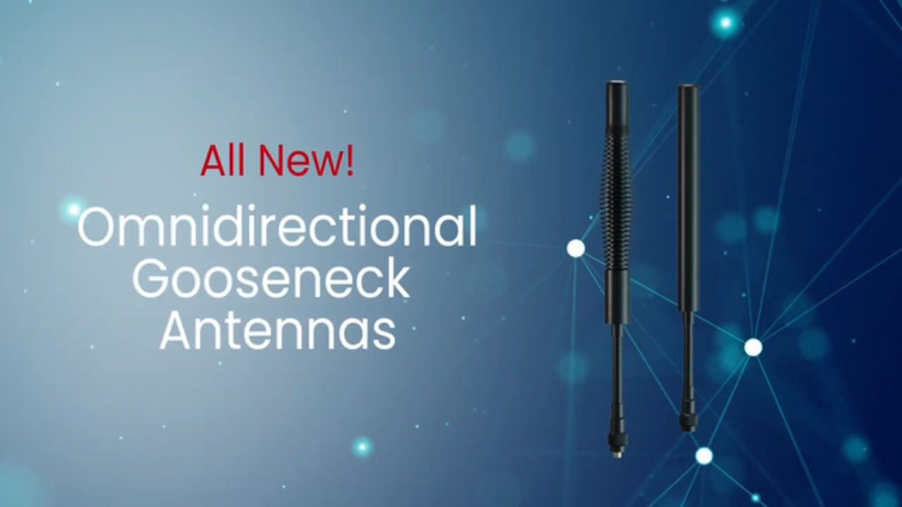L-com Omnidirectional Gooseneck Antennas for Industrial Wireless Connectivity