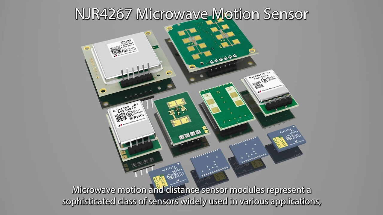 NJR4267 24 GHz Microwave Doppler Sensor Module