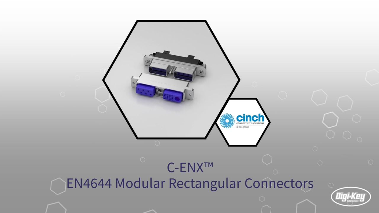 C-ENX™ EN4644 模块化矩形连接器 | Datasheet Preview