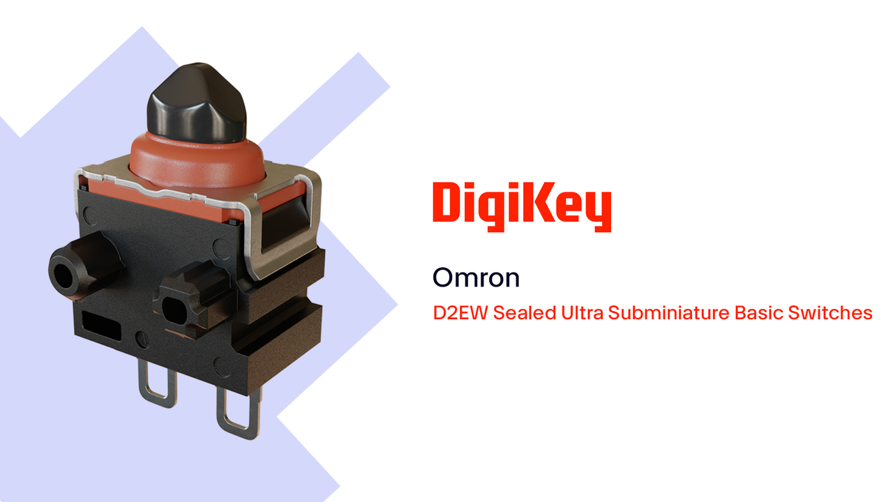  D2EW Sealed Ultra Subminiature Basic Switches from Omron PIO | DigiKey