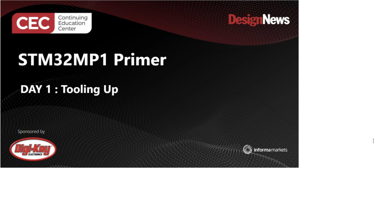 STM32MP1 Primer – Day 1