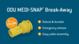 ODU MEDI-SNAP® Break-Away connectors - Highest variety for medical & test and measurement applications ODU MEDI-SNAP® Break-Away connectors - Highest variety for medical & test and measurement applications