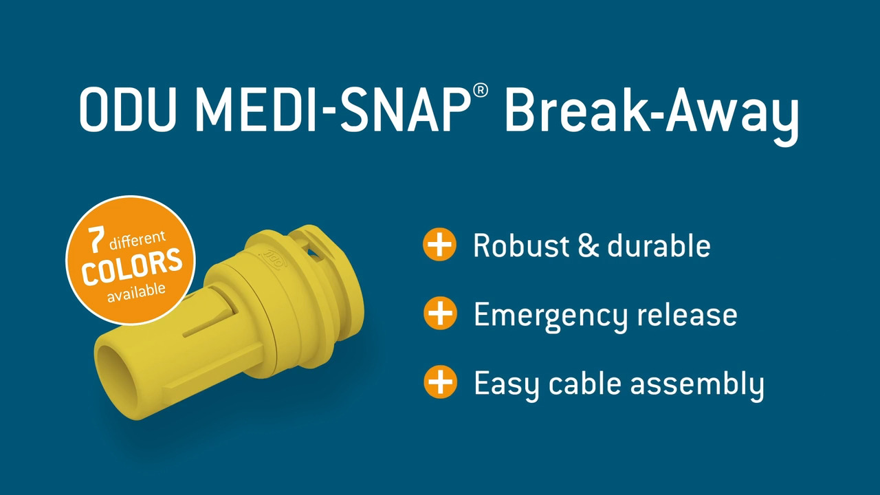 ODU MEDI-SNAP® Break-Away connectors - Highest variety for medical & test and measurement applications