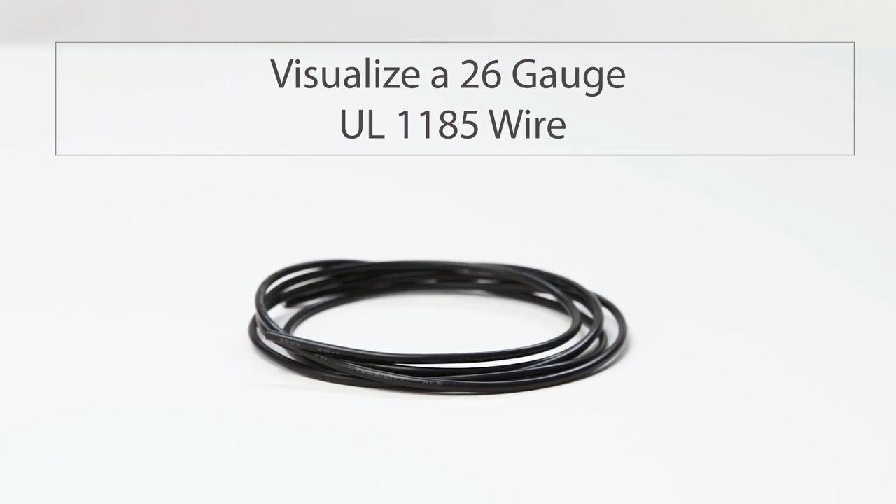 Visualize Tensility's 26 Gauge UL 1185 Wire