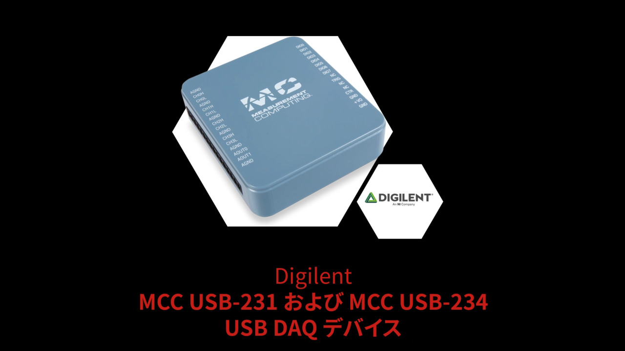 MCC USB-231/MCC USB-234 USB DAQデバイス | Datasheet Preview