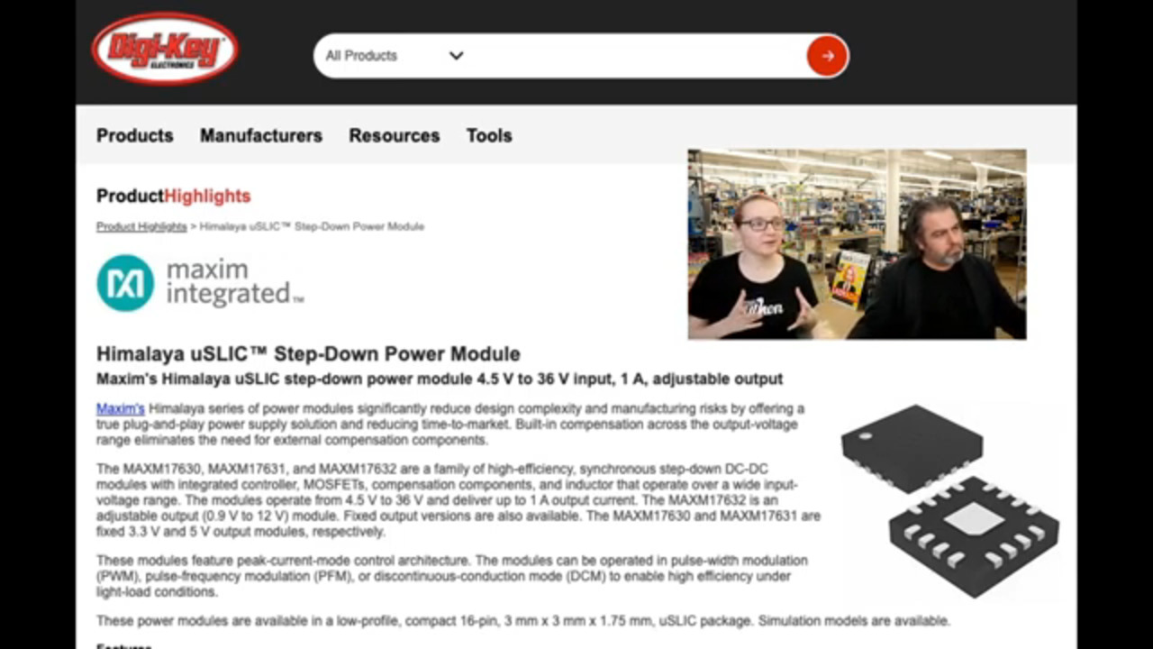 EYE on NPI Maxim's Himalaya uSLIC Step-Down Power Module