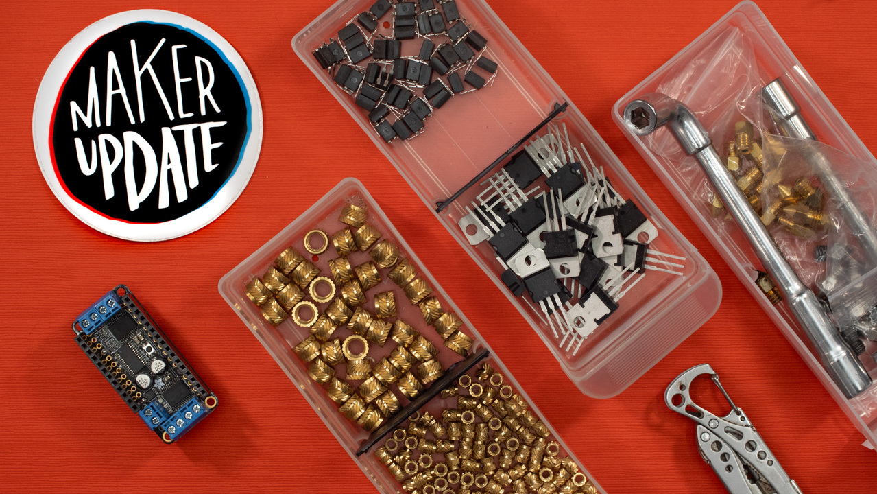 This week on Maker Update: robots that glide, robots that walk, a bouncy bike, and a blade that’s bewitched.