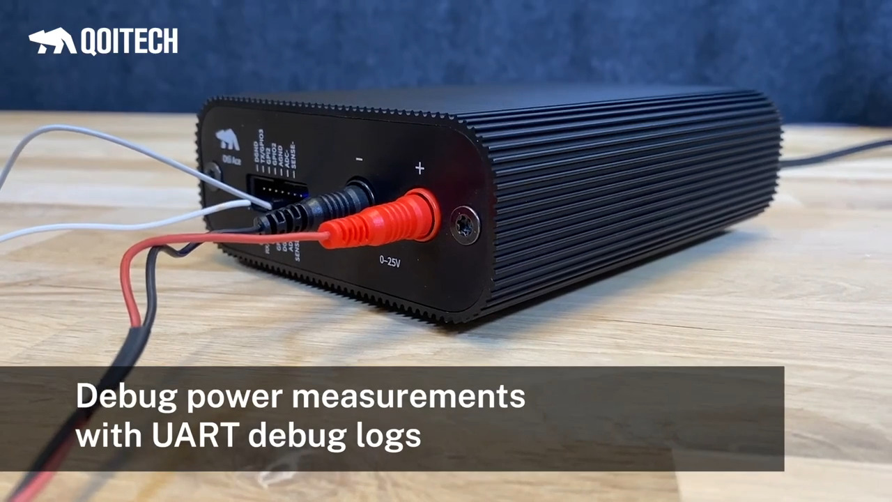 How to debug power measurements with UART debug logs