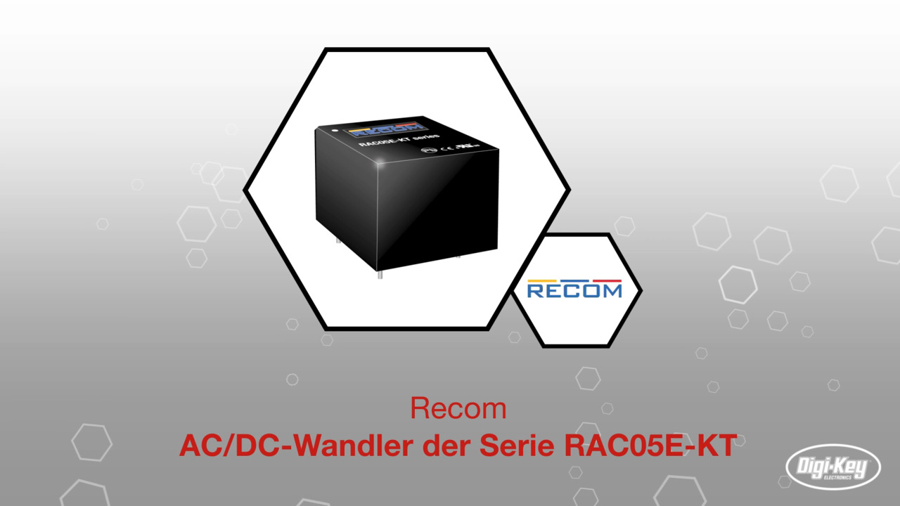 Recom AC/DC-Wandler der Serie RAC05E-KT | Datasheet Preview