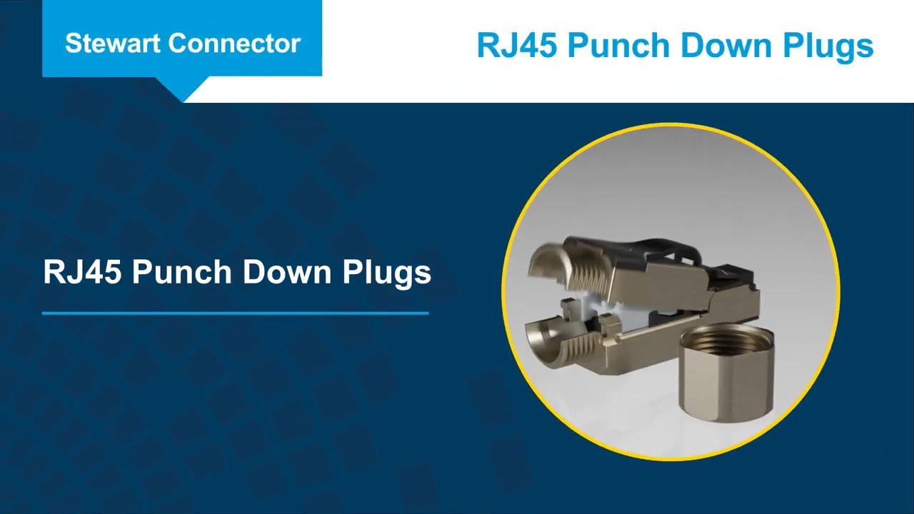 RJ45 Field Termination Punch Down Plugs