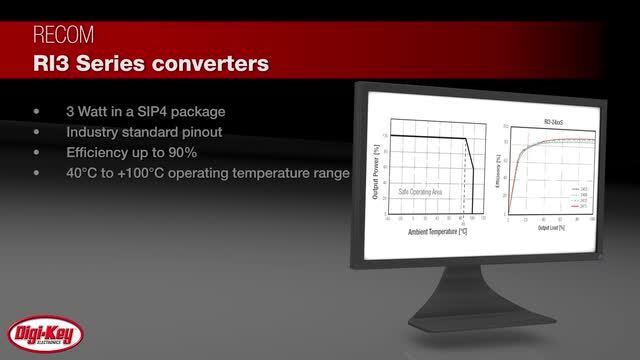 RECOM Power RI3 Series SIP4 Unregulated Converter | DigiKey Daily