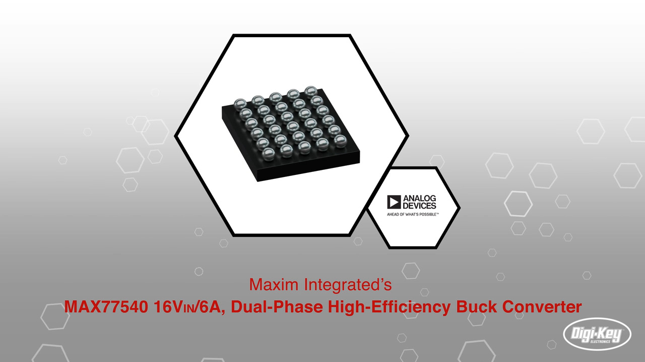 MAX77540 16VIN/6A, Dual-Phase High-Efficiency Buck Converter | Datasheet Preview