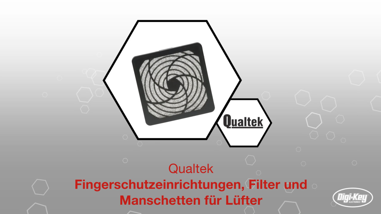 Qualtek Fingerschutzeinrichtungen, Filter und Manschetten für Lüfter | Datasheet Preview