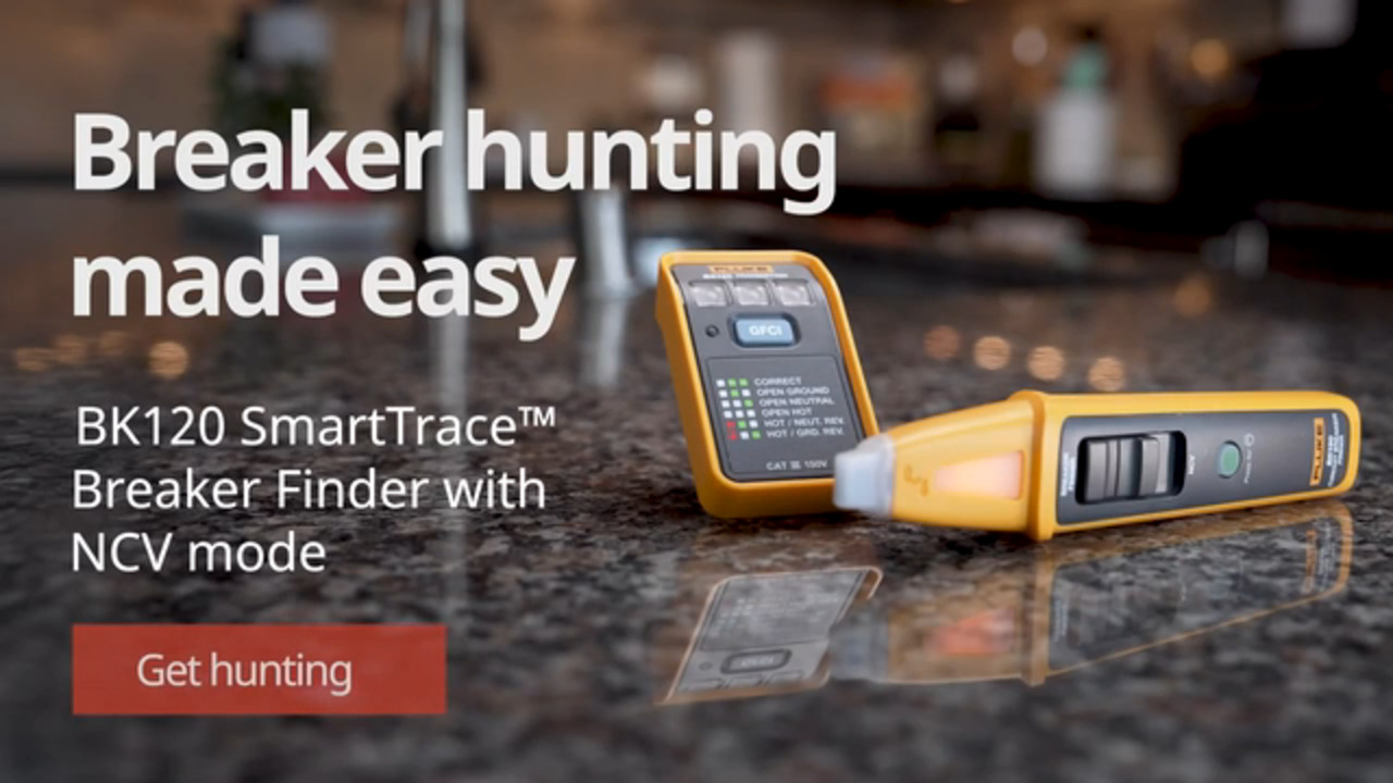 Breaker Finder Made Easy | SmartTrace™ BK120 with NCV and Socket Tester