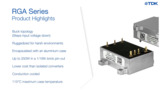TDK-Lambda RGA, RGB and RGC Series TDK-Lambda RGA, RGB and RGC Series