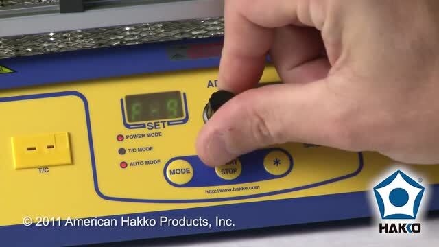 Hakko FR-870 Preheater — How To Setup an Auto Temp Profile by American Hakko