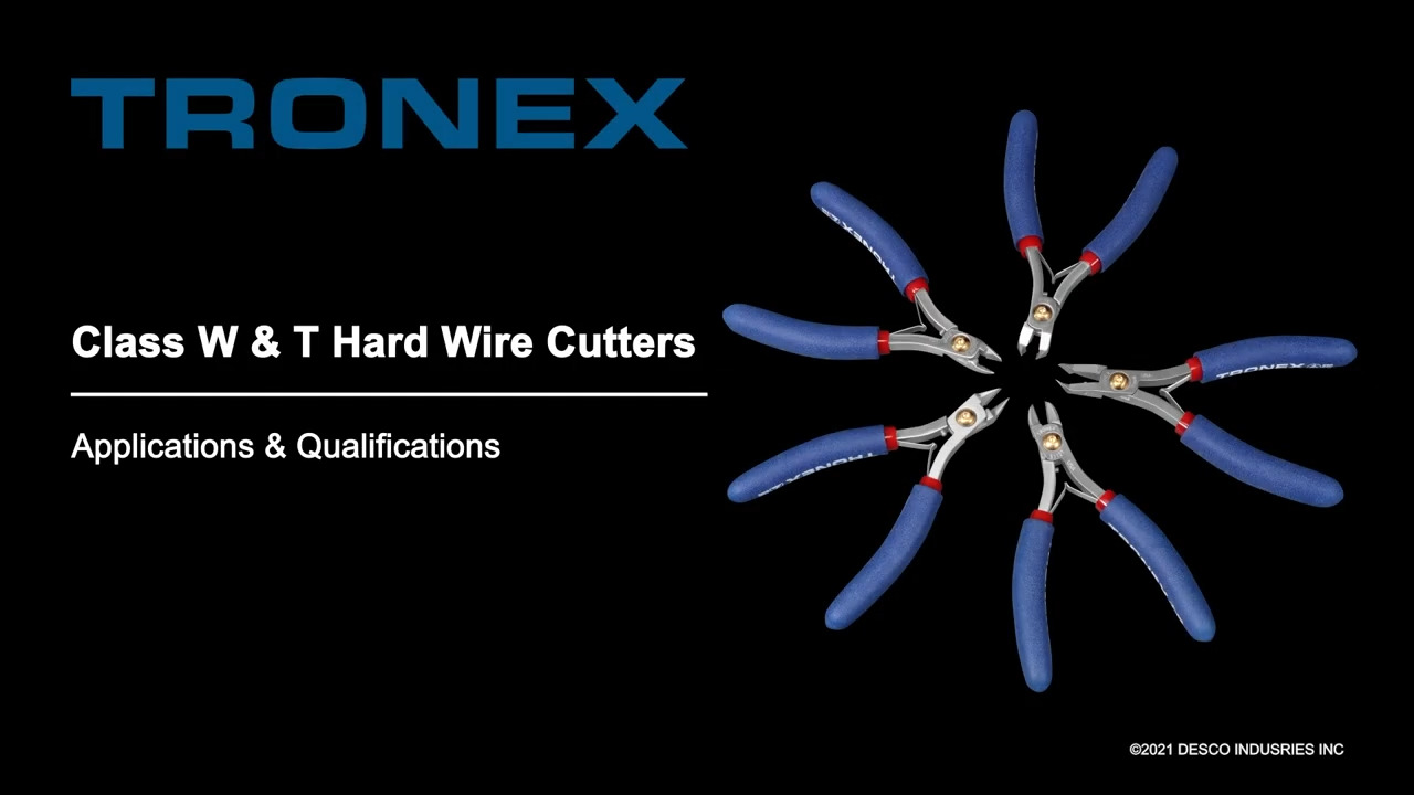 Tronex - Hard Wire Cutters - Applications & Qualifications