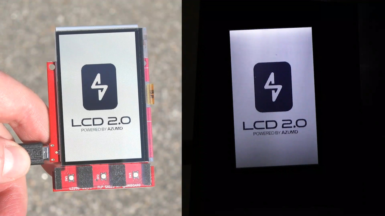 LCD 2.0, Azumo Display Module, with Sharp 2.7 RLCD