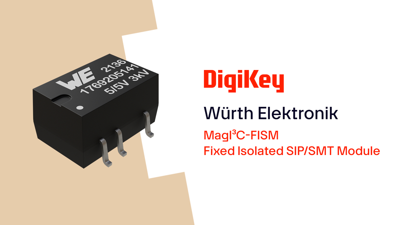 MagI³C-FISM Fixed Isolated SIP/SMT Module from Würth Elektronik PIO | DigiKey