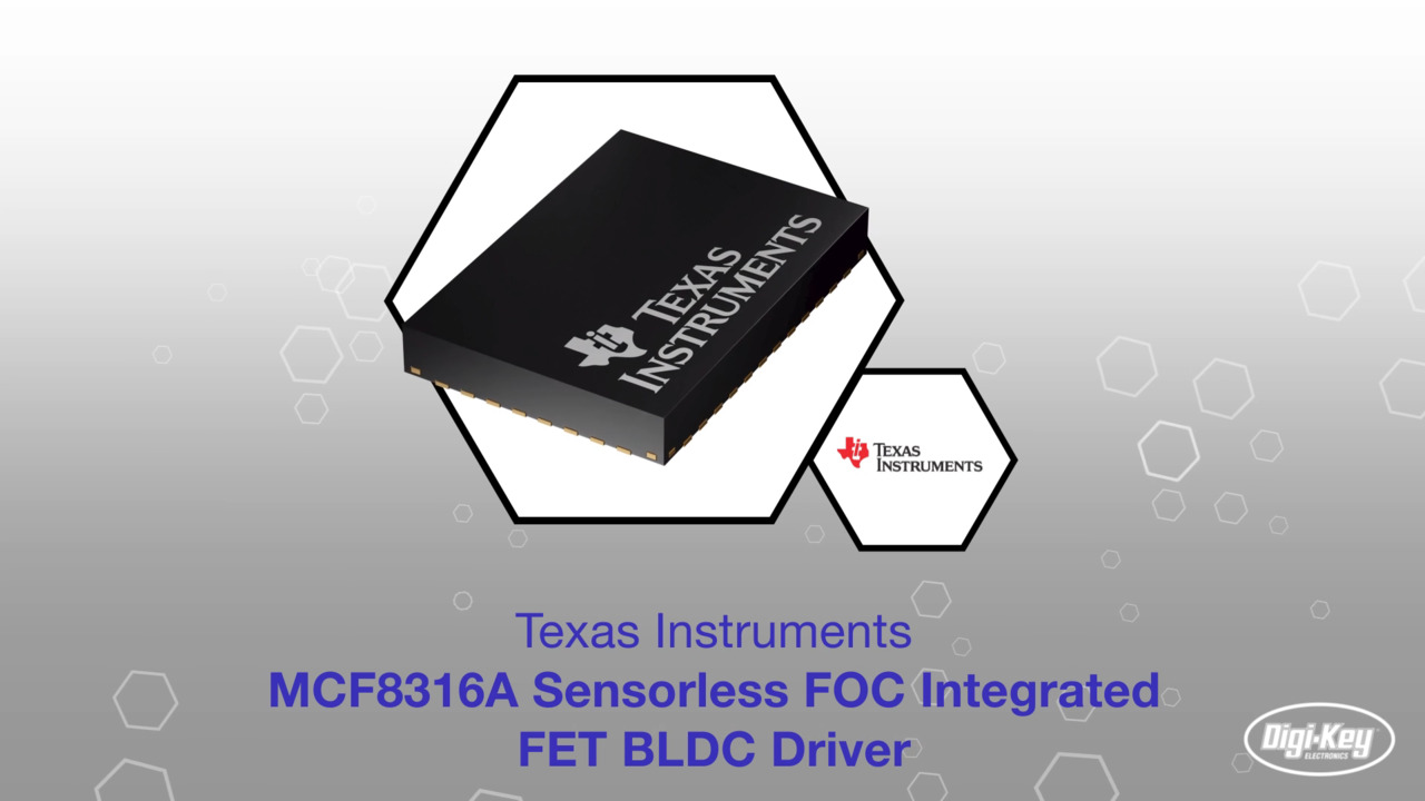 MCF8316A Sensorless FOC Integrated FET BLDC Driver | Datasheet Preview