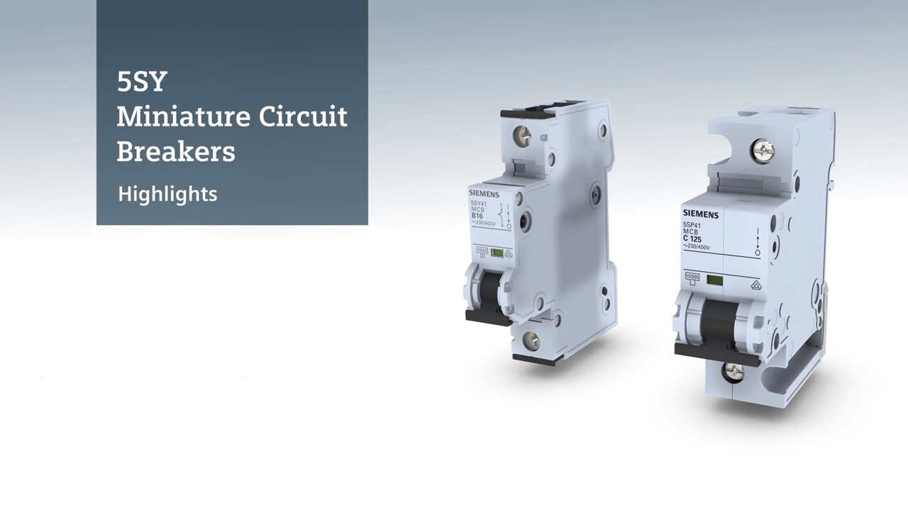 Siemens 5SY Miniature Circuit Breakers