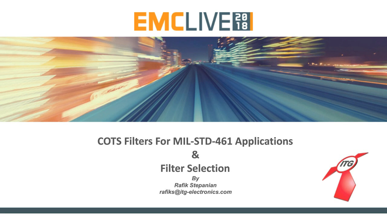 COTS Filters for MIL STD 461 Applications 2018