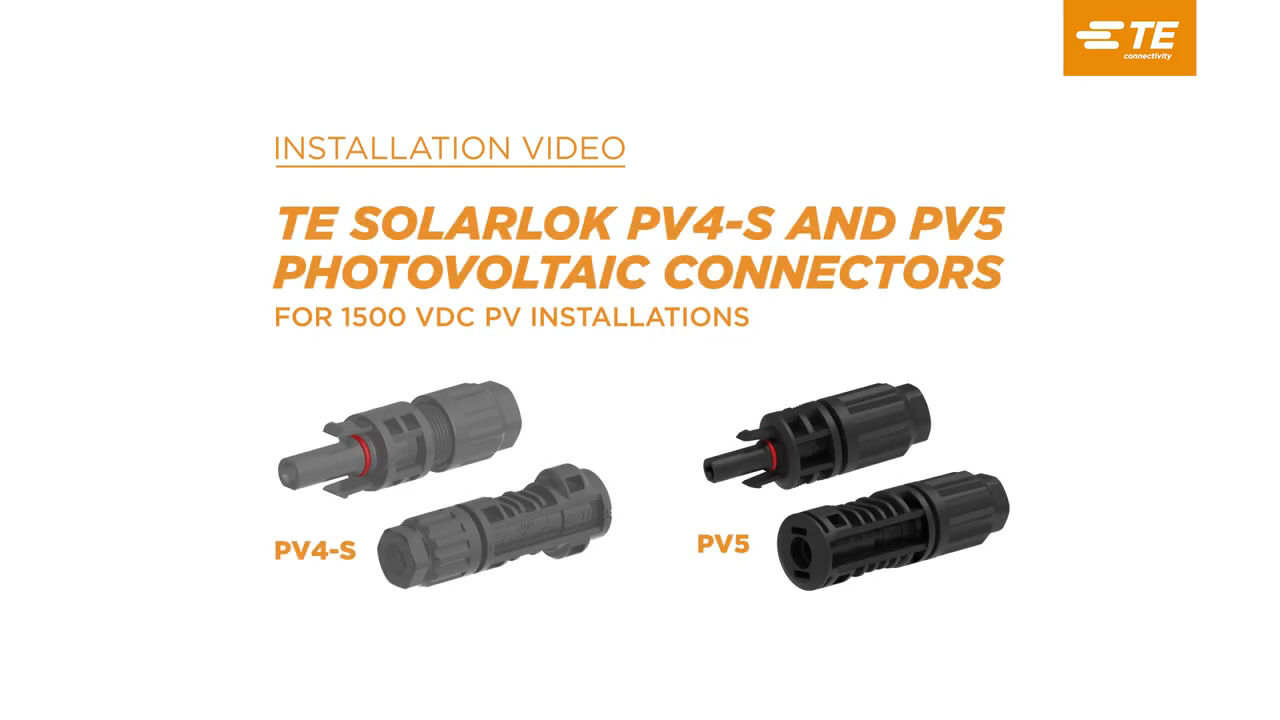 SOLARLOK PV5 Connectors Installation Video