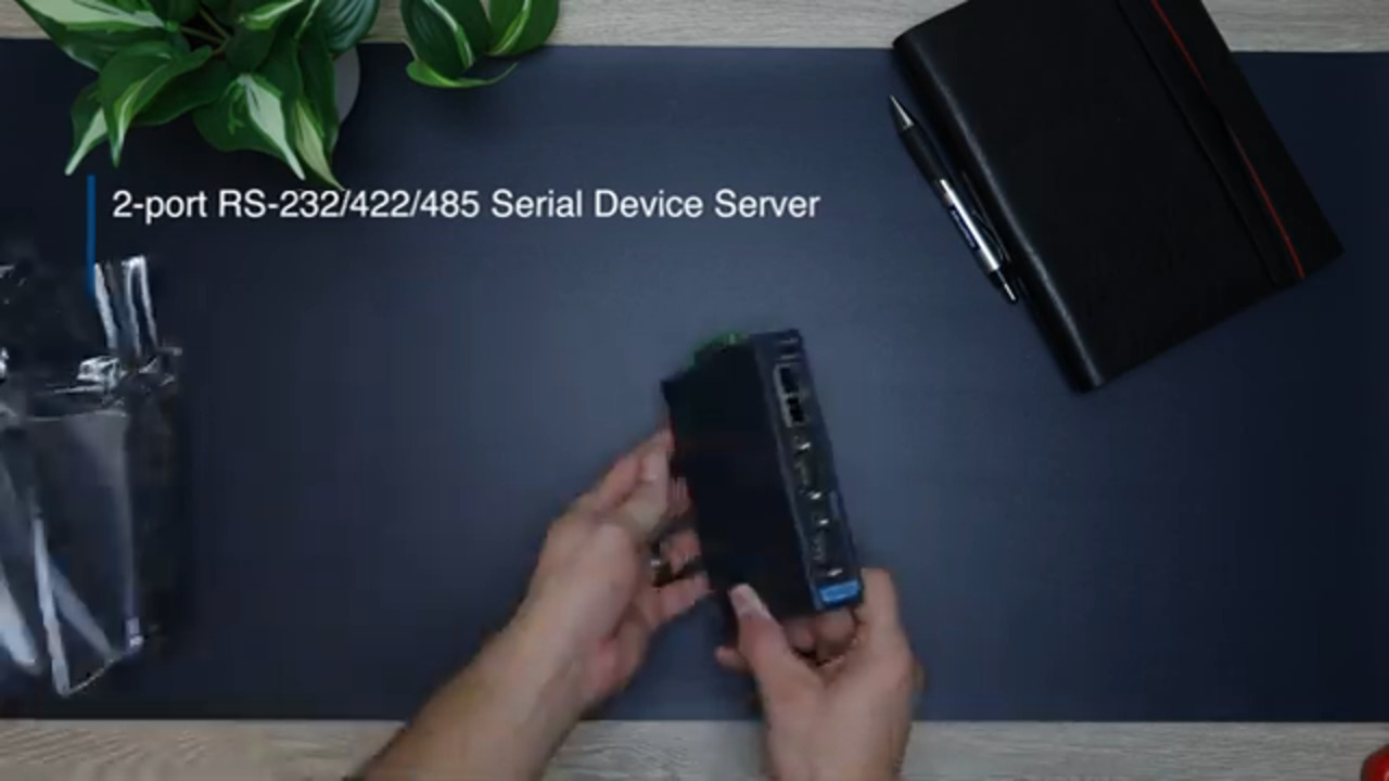 Unboxing the EKI-1522 2-port RS-232/422/485 Serial Device Server