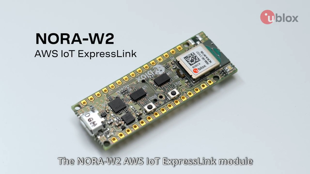 The u-blox NORA-W2 and AWS IoT ExpressLink