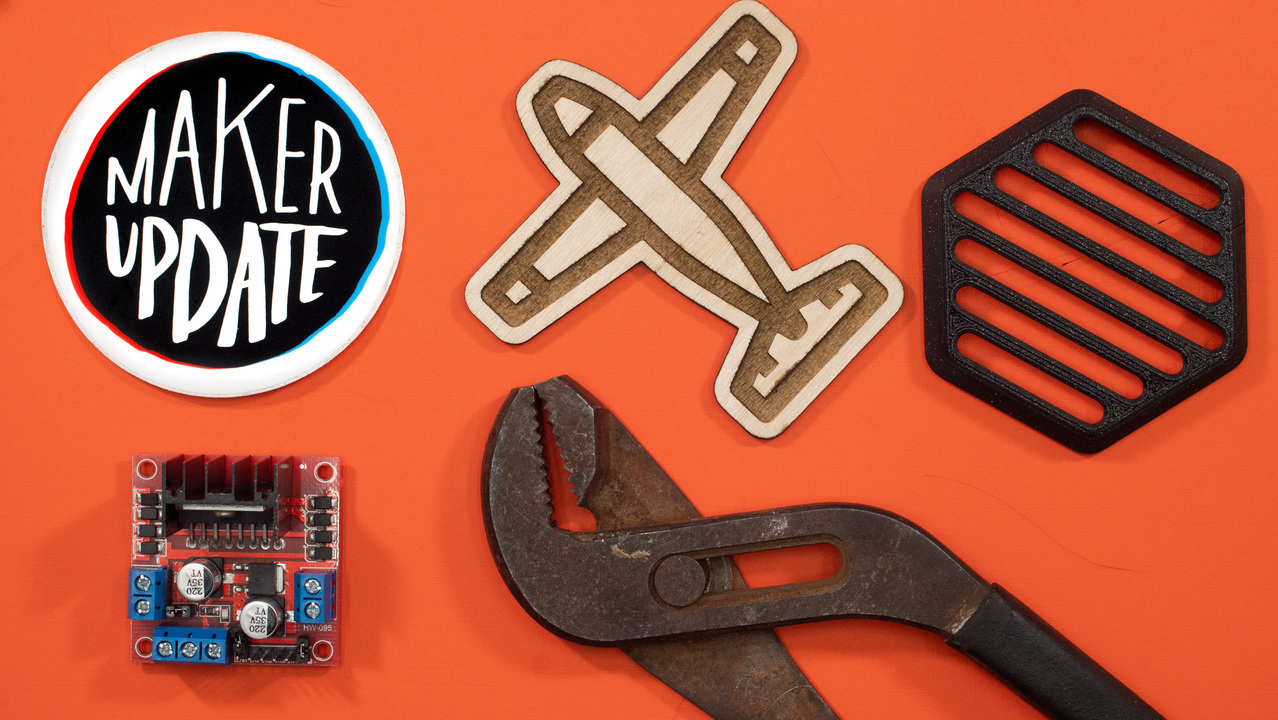 This week on Maker Update: on a wing and a prayer, making your own RAM in a shed, corrugated starships, and indestructible PLA parts.