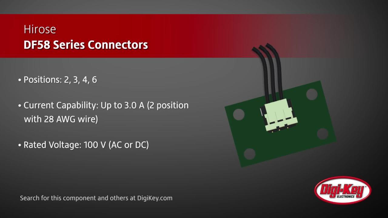Hirose DF58 Series Connectors | DigiKey Daily