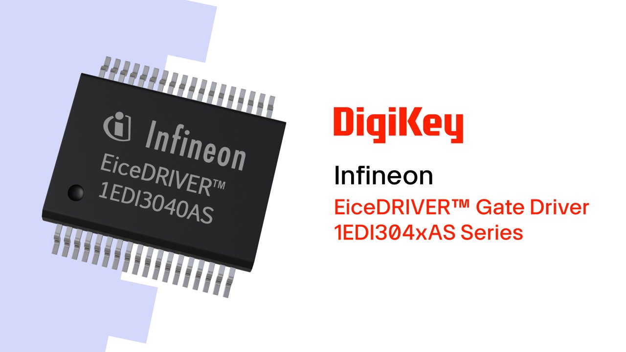Infineon's EiceDRIVER™ 1EDI304xAS series gate drivers deliver high-efficiency, ASIL-D safe driving for IGBT and SiC switches in EV traction inverters.