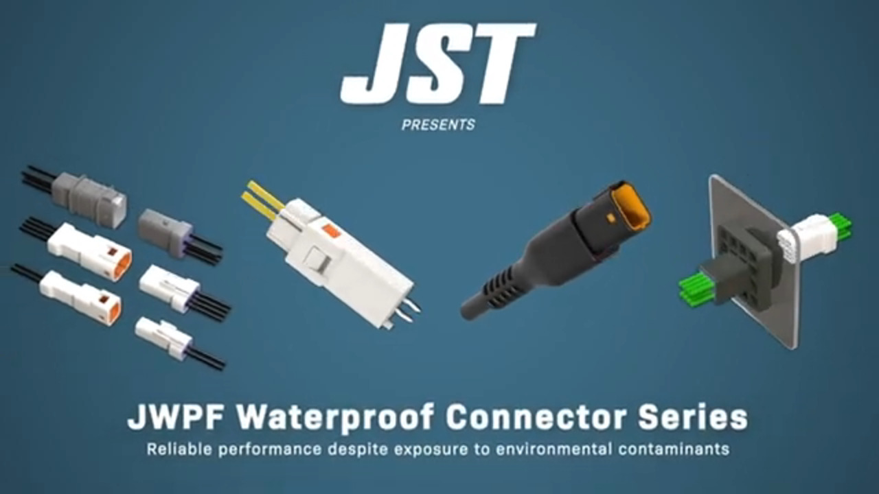 JST JWPF Waterproof Connectors and Assemblies