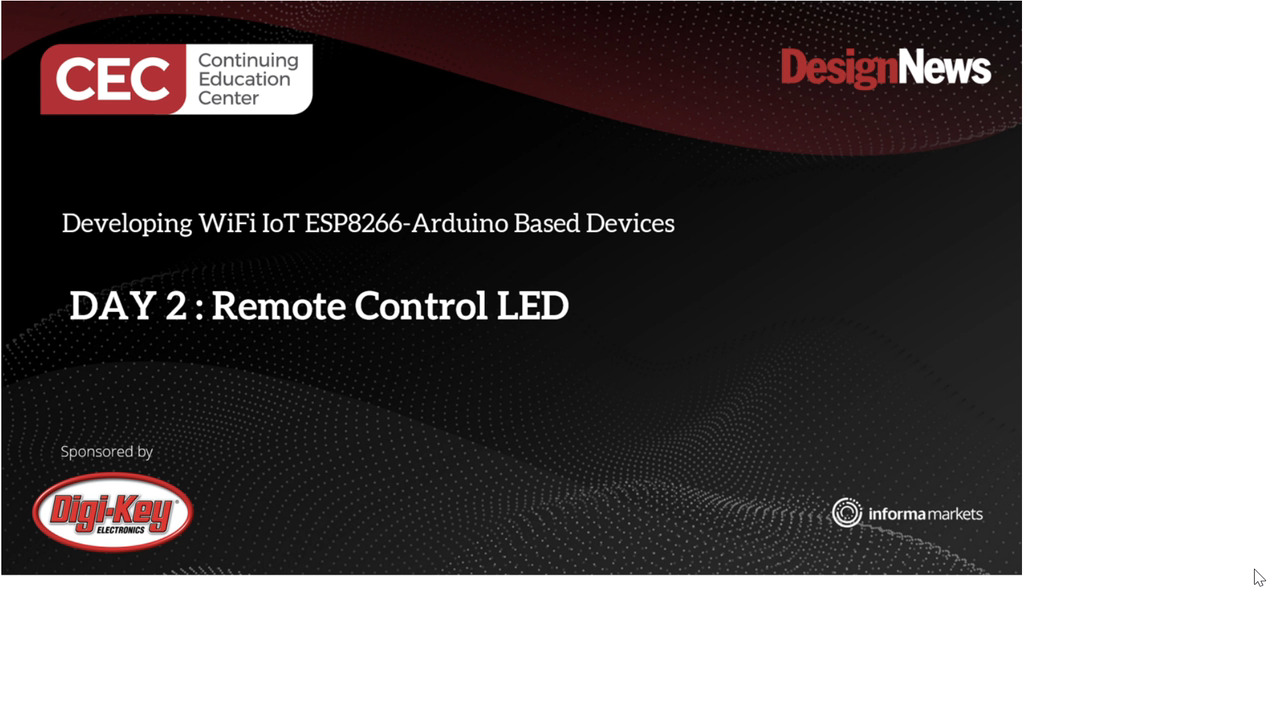 Developing WiFi IoT ESP8266-Arduino Based Devices – Day 2