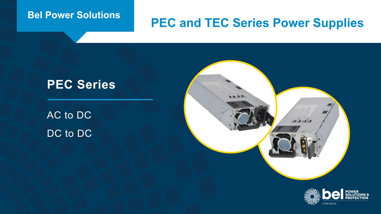 Bel Power Solutions PEC Series & TEC Series Power Supplies