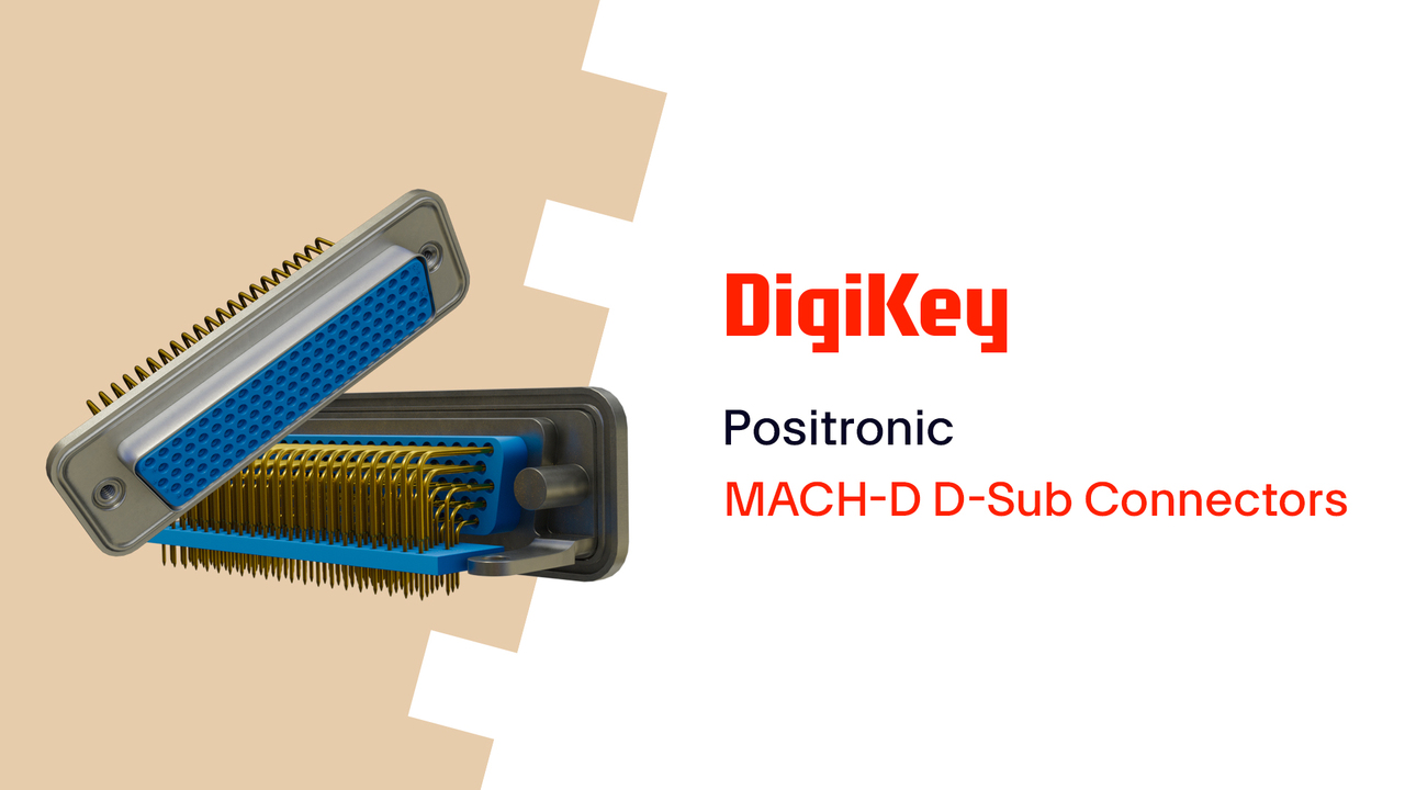 MACH-D D-Sub Connectors from Positronic PIO | DigiKey